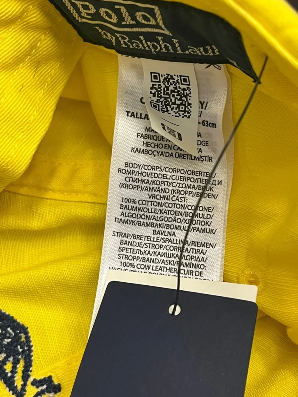 Polo Ralph Lauren Côte d’Azur Hat Cap new yellow Strap Back One Size